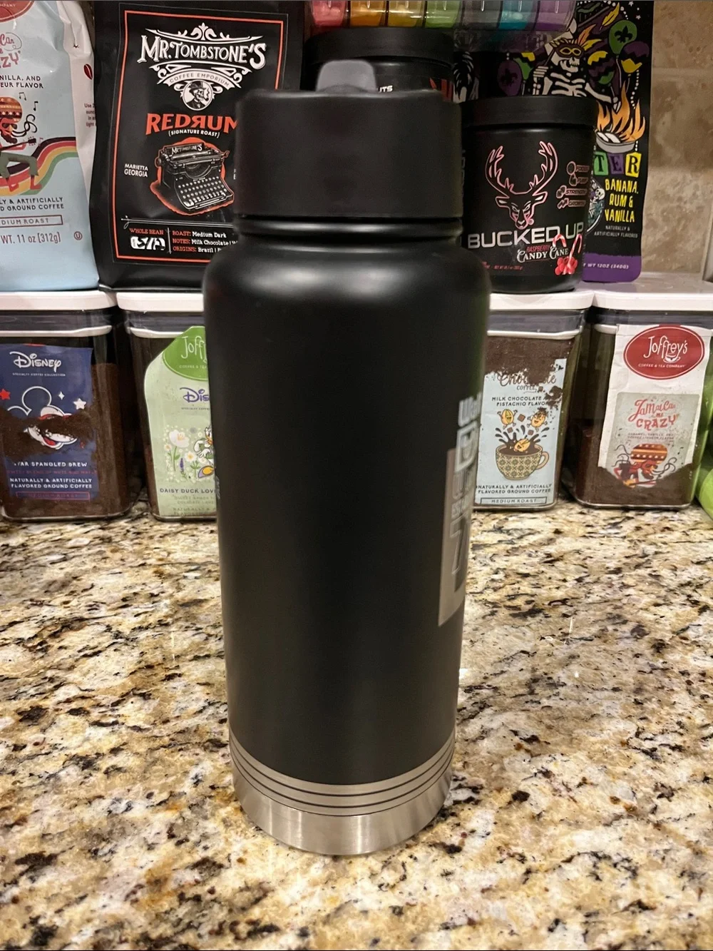 Walt Disney World Black Dreams Do Come True Stainless Steel Water Bottle